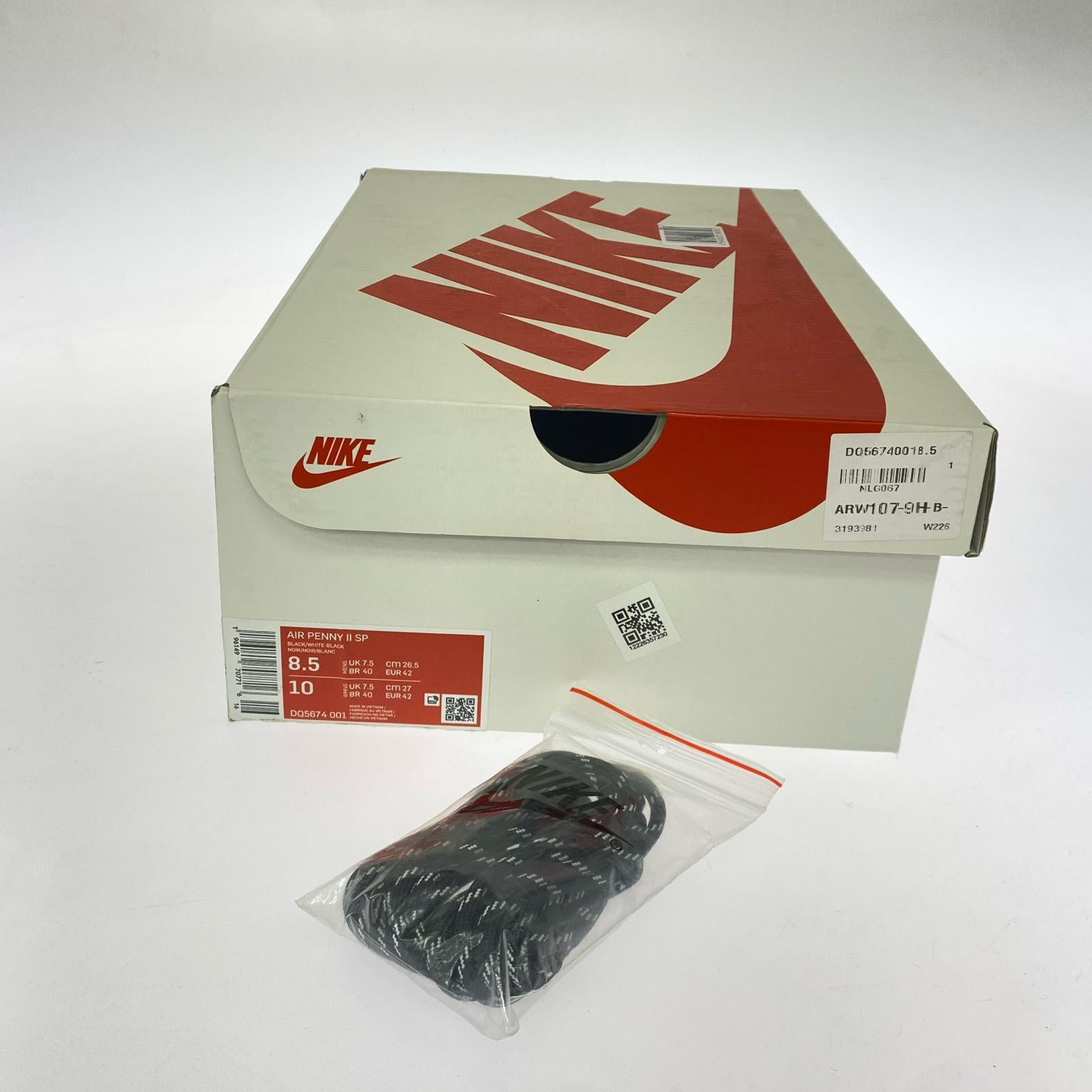 スニーカー Stussy Air Penny 2 Black DQ5674-001 (26.5) 26.5cm (US8 1/2 UK8 EU43) ブラック