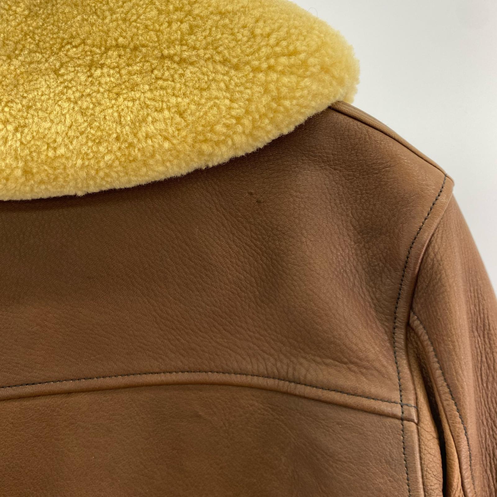 レザージャケット HELLER’S CAFE Ranch Jacket ディアスキン ブラウン
