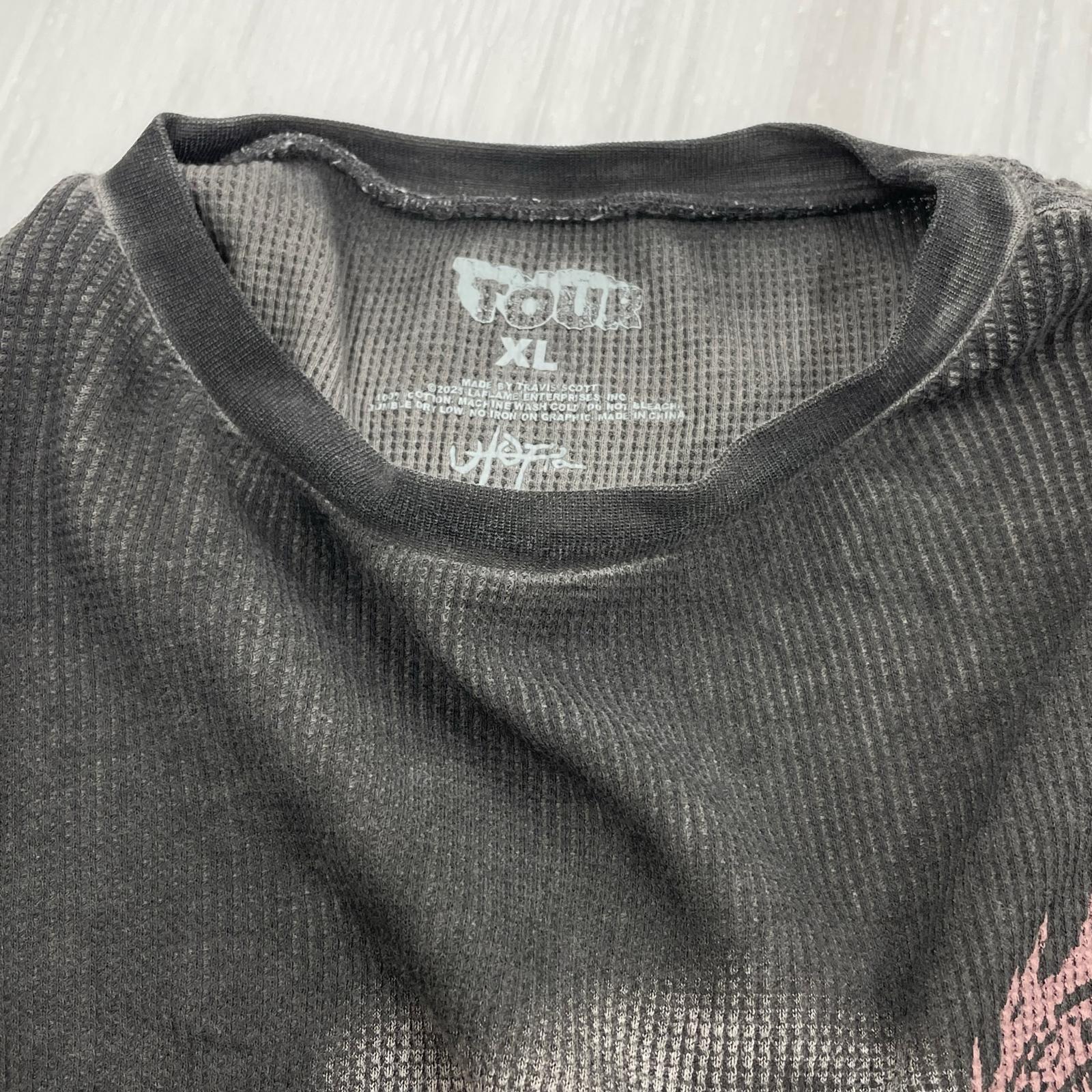 長袖Tシャツ Travis Scott Circus Maximam ブラック