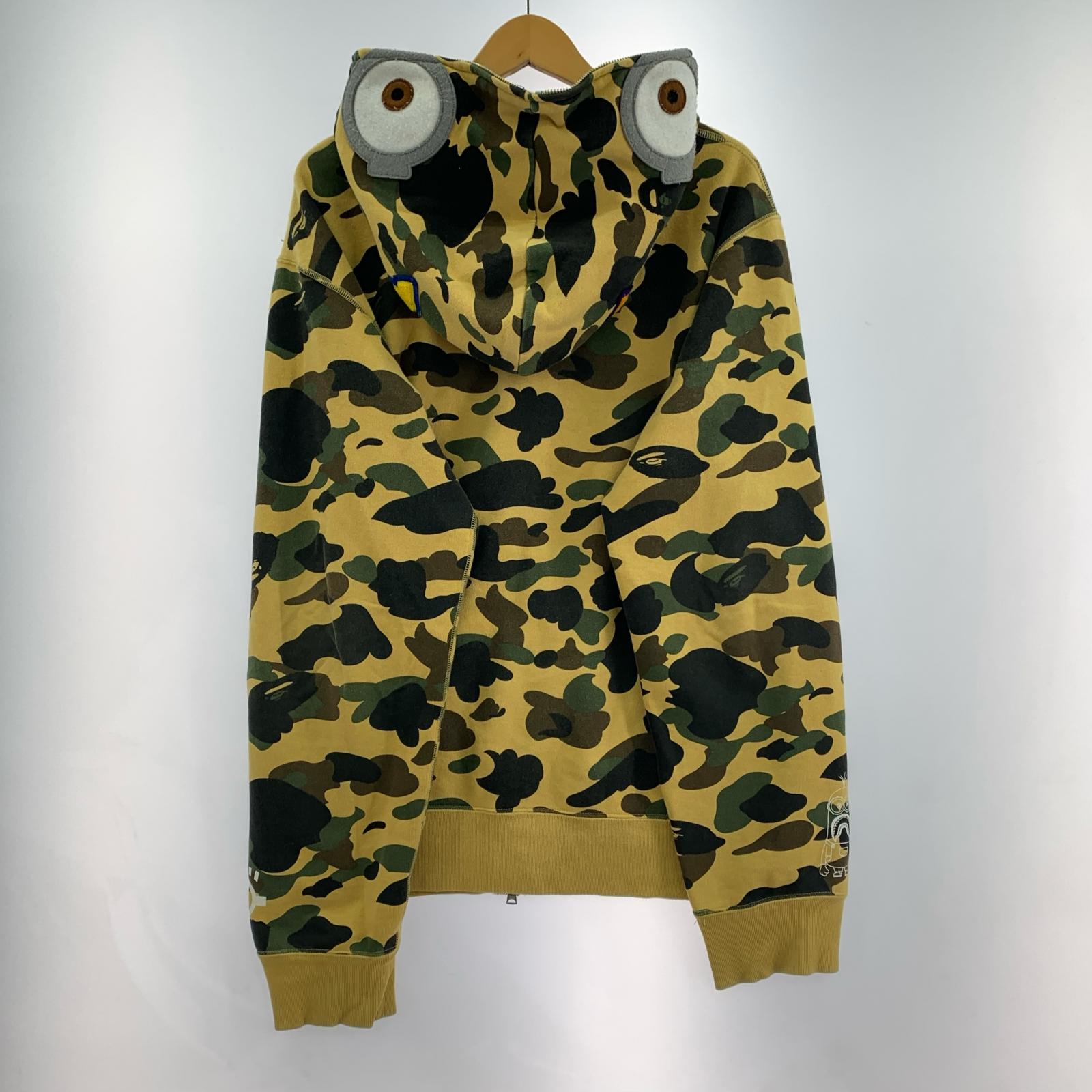 スウェット MINIONS シャークパーカー XL カモフラ LL
