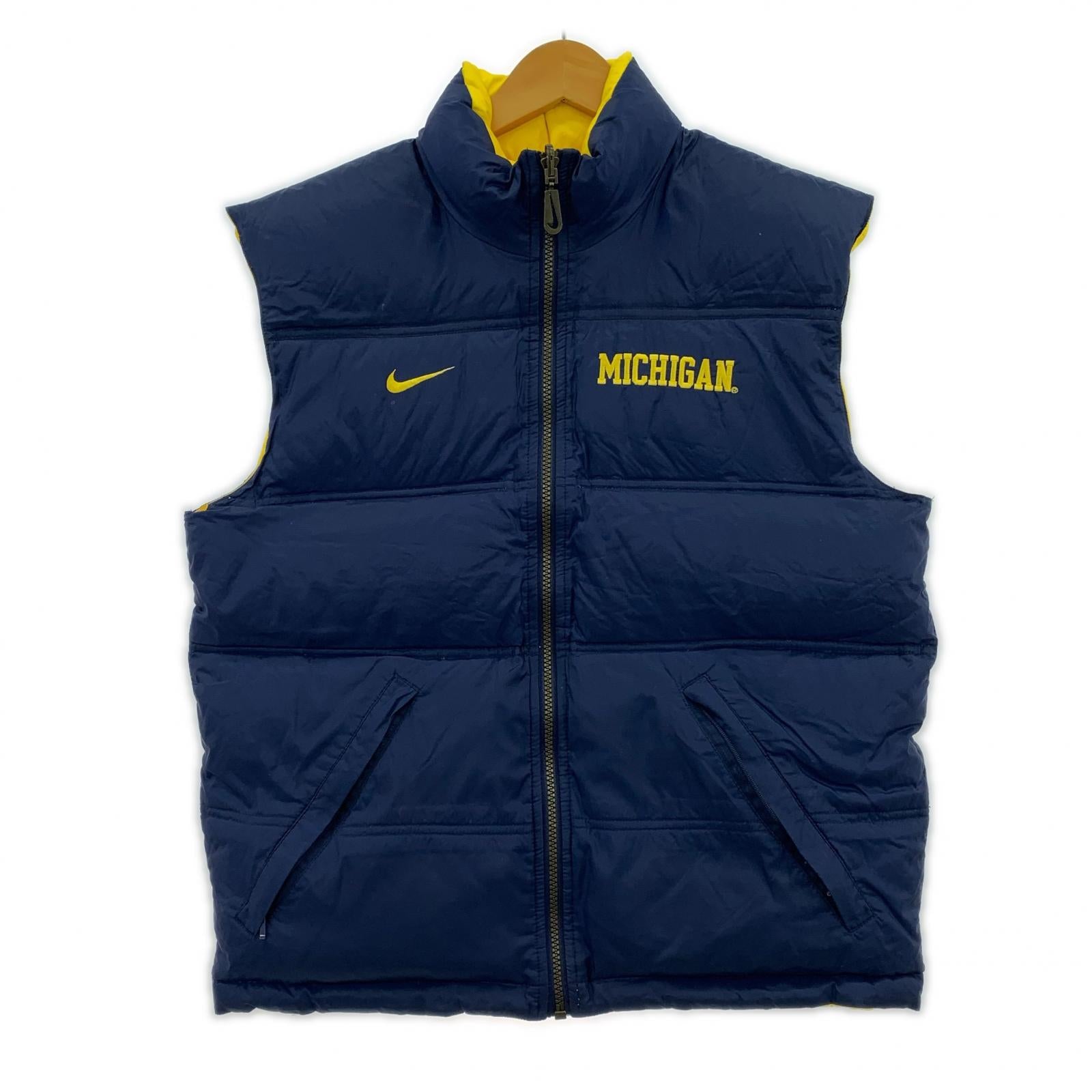 ダウンベスト 90's NIKE MICHIGAN ダウンベスト S ネイビー
