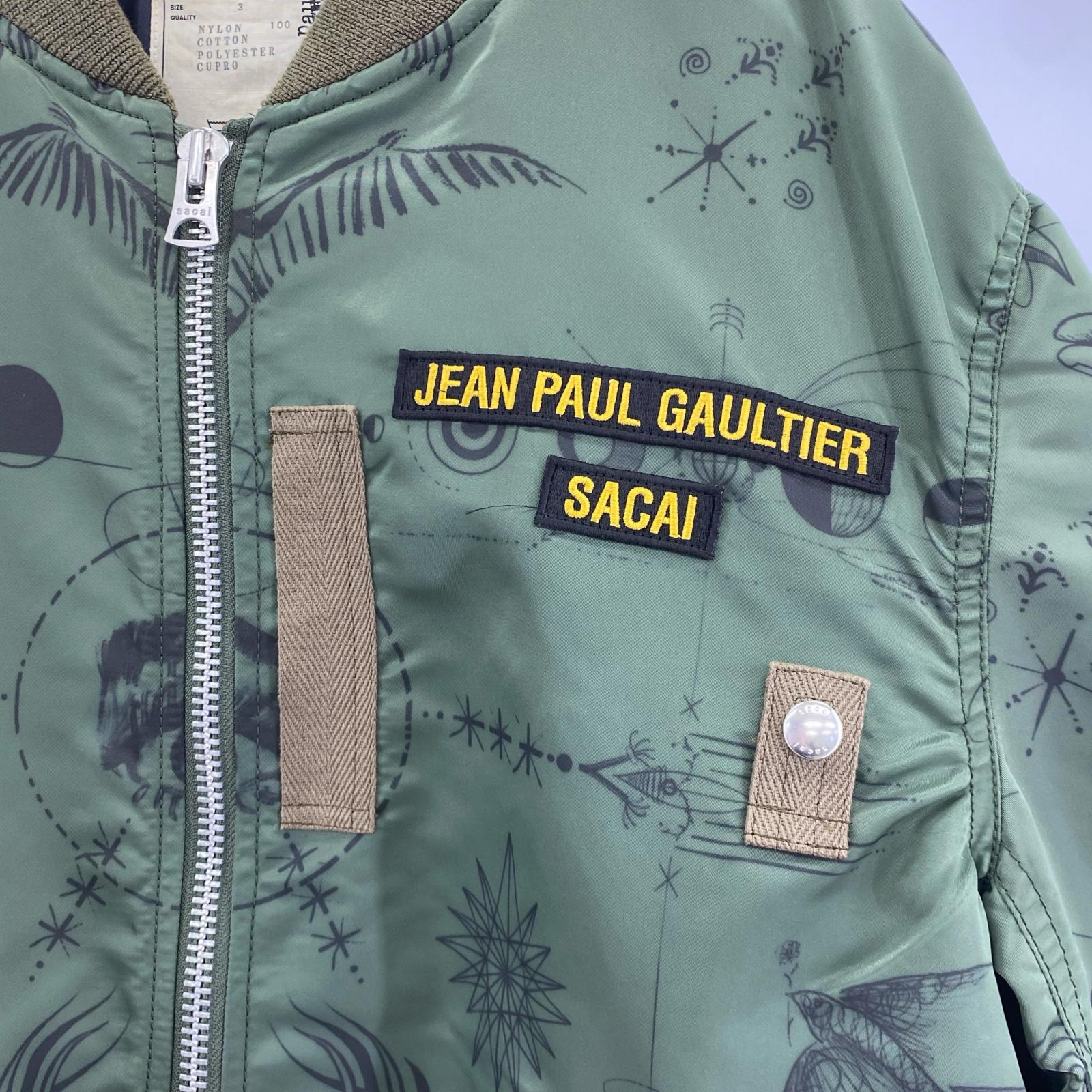 ブルゾン ×Jean Paul GAULTIER tattoo print -3 3 カーキ