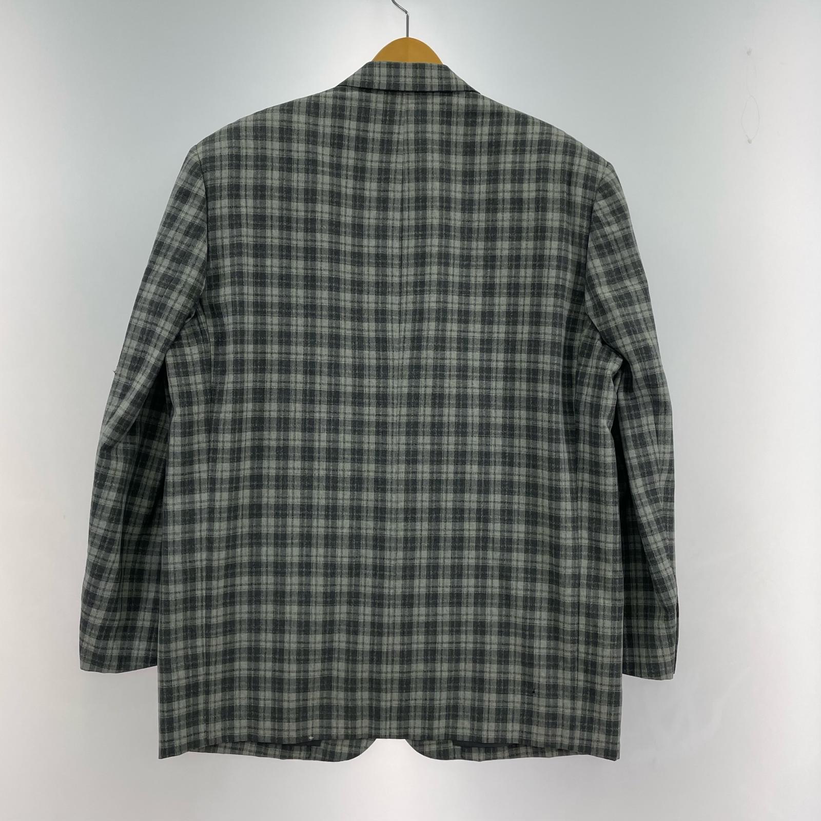 テーラードジャケット 91AW タータンチェック グレー M M グレー
