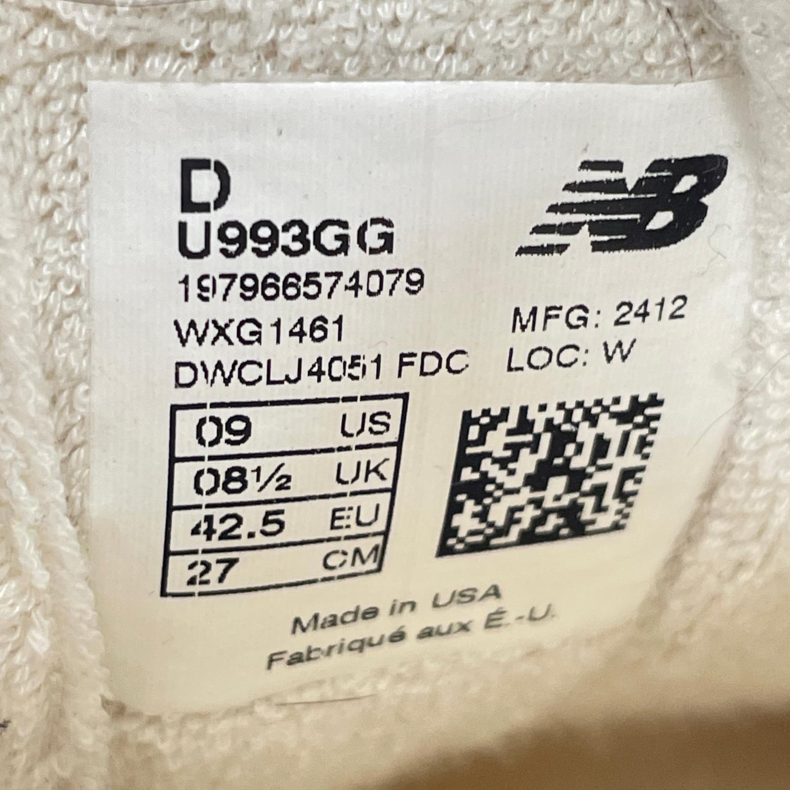 スニーカー MADE IN USA 993 27cm 27cm (US9 UK8 1/2 EU44)