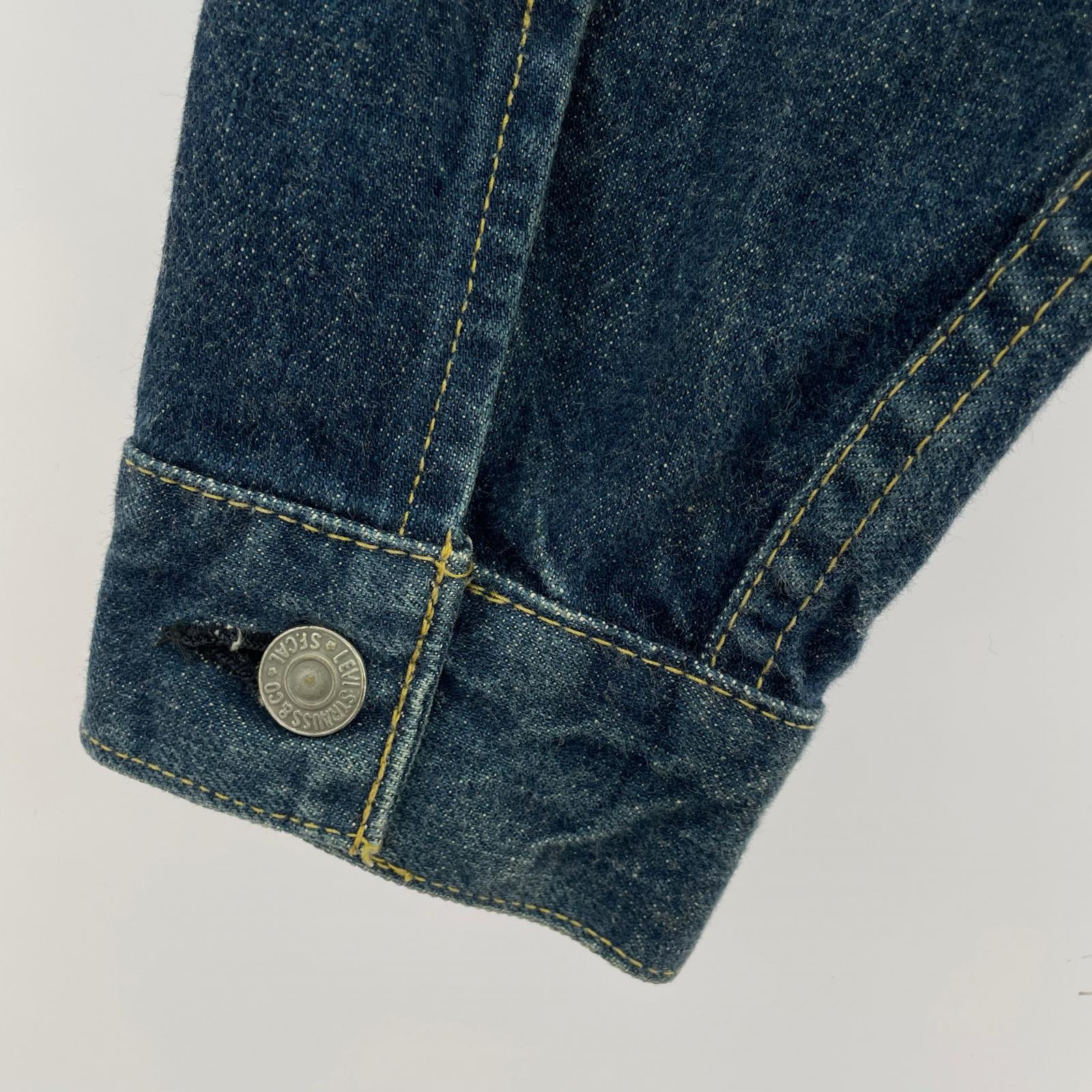 デニムジャケット 90s 71507xx 2nd 復刻 BIG E 赤耳 (40) 40 ブルー