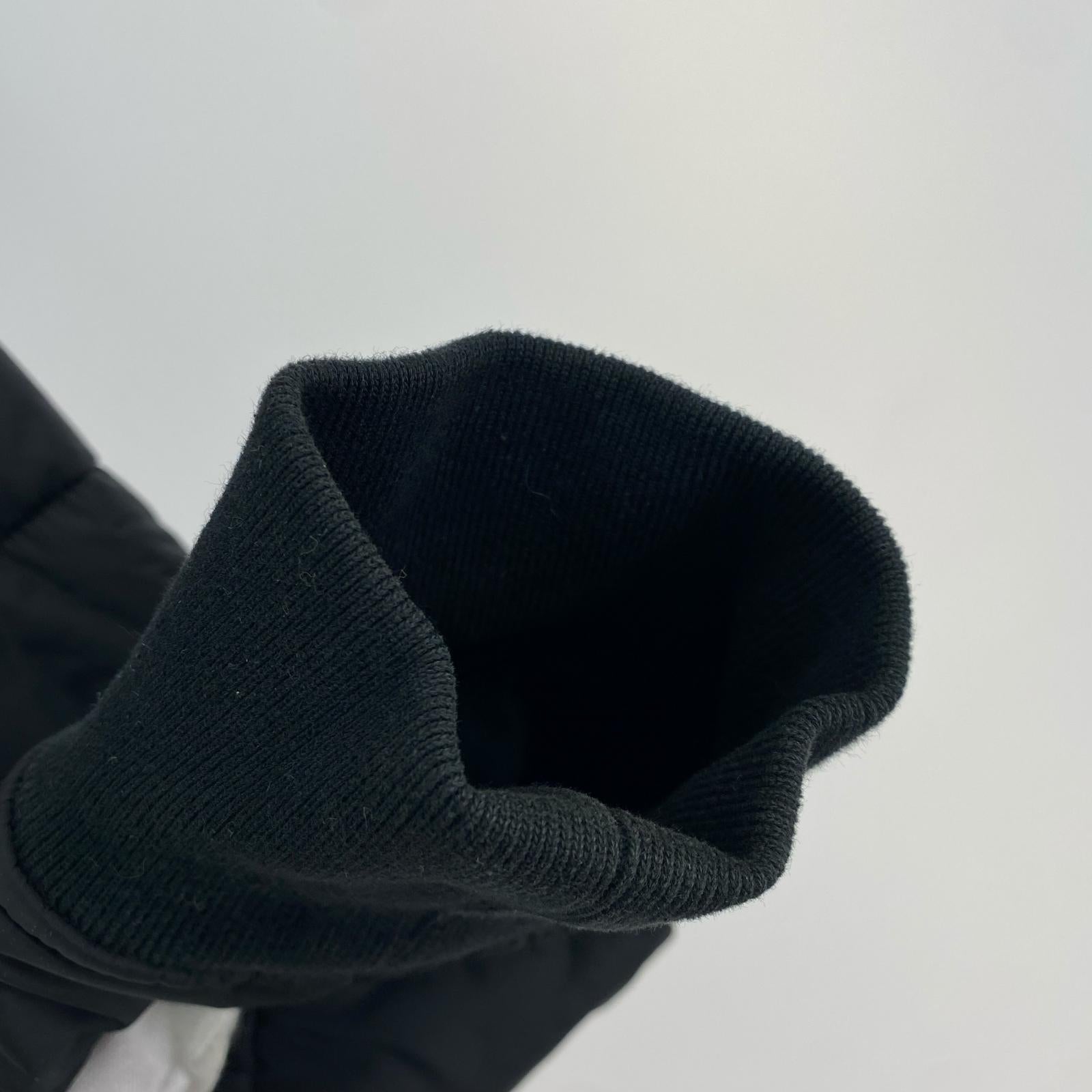 パーカー キルティング 切替 パーカー 黒 M M ブラック