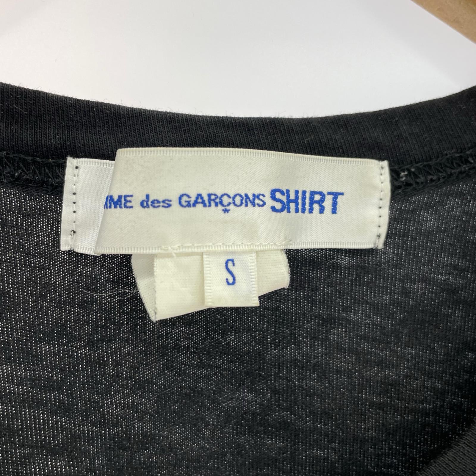 半袖Tシャツ SHIRT Front and back asymmetric T-shir 黒 S ブラック