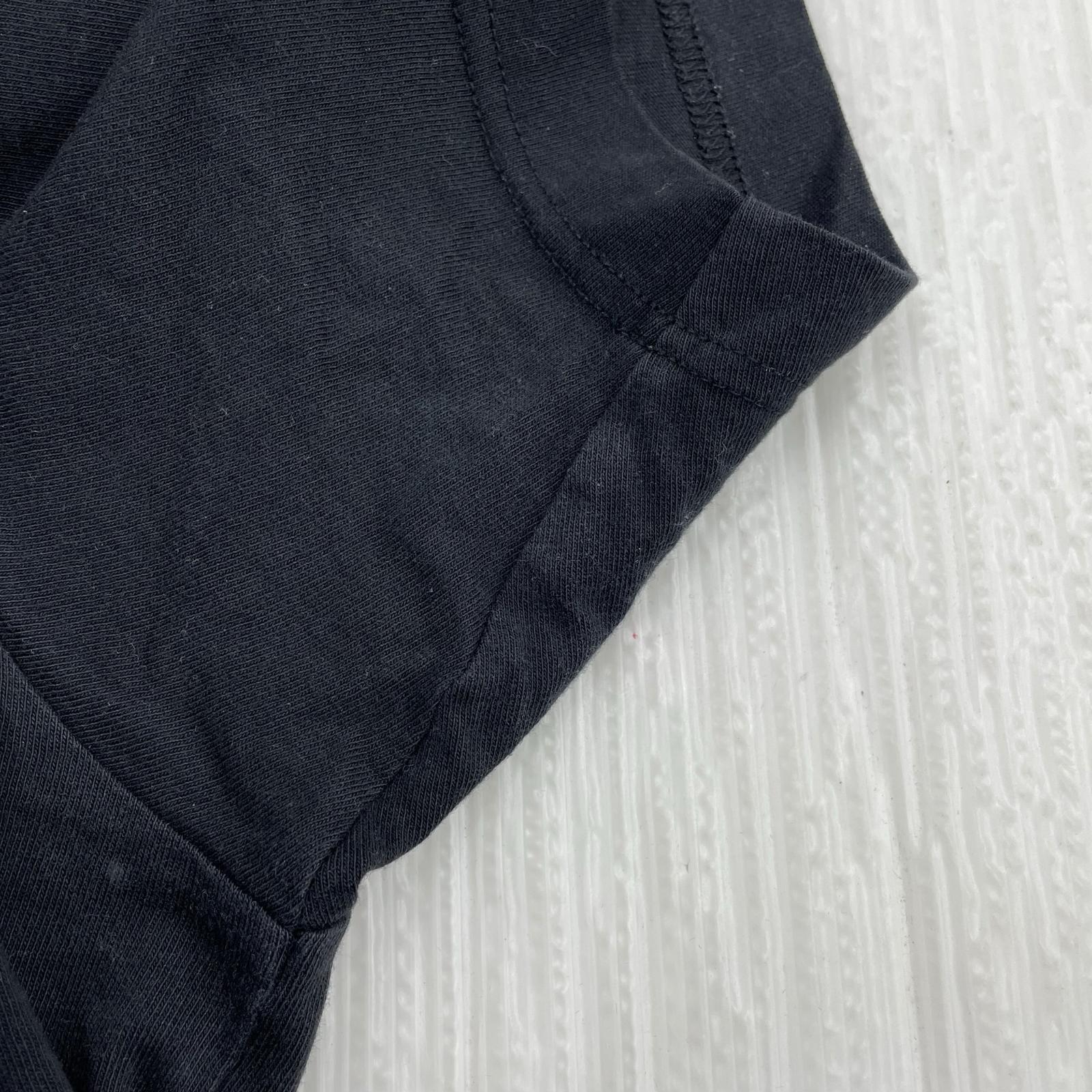 半袖Tシャツ SHIRT Front and back asymmetric T-shir 黒 S ブラック