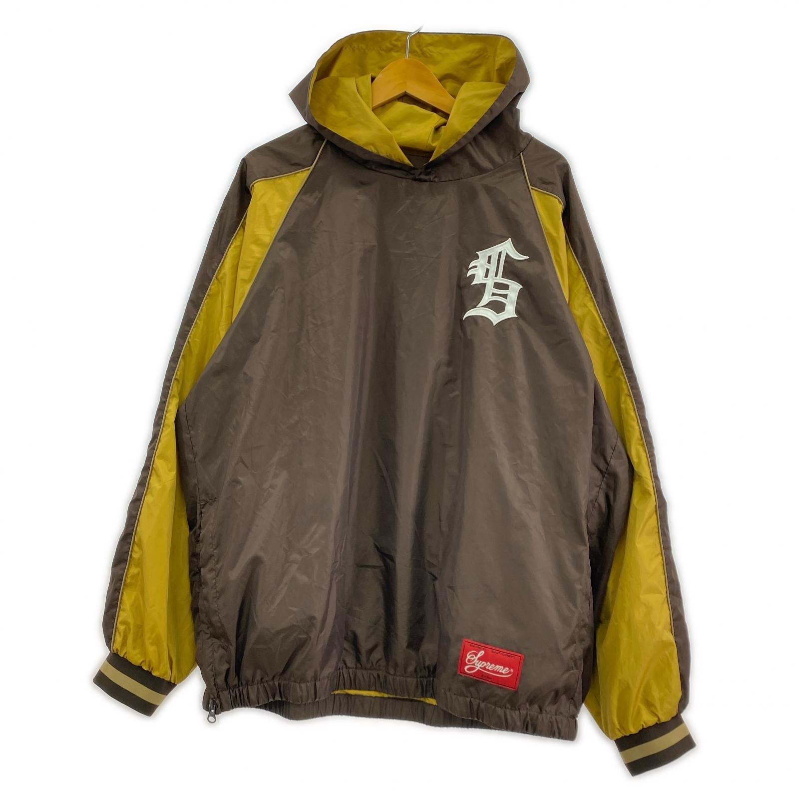 パーカー 23AW フーディーウォームアップPO (L) 茶 L ブラウン