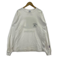 長袖Tシャツ BLACK EYE PATCH Champion 白 L ホワイト