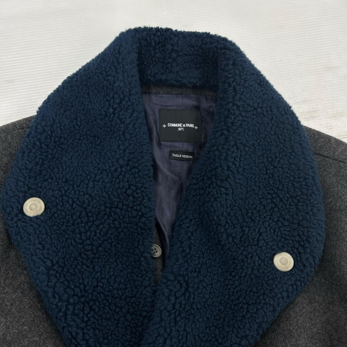 ジャケット Lisbonne メルトン コート グレー M グレー