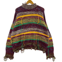 ニット MAISON FLANEUR マルチカラー 38 マルチカラー
