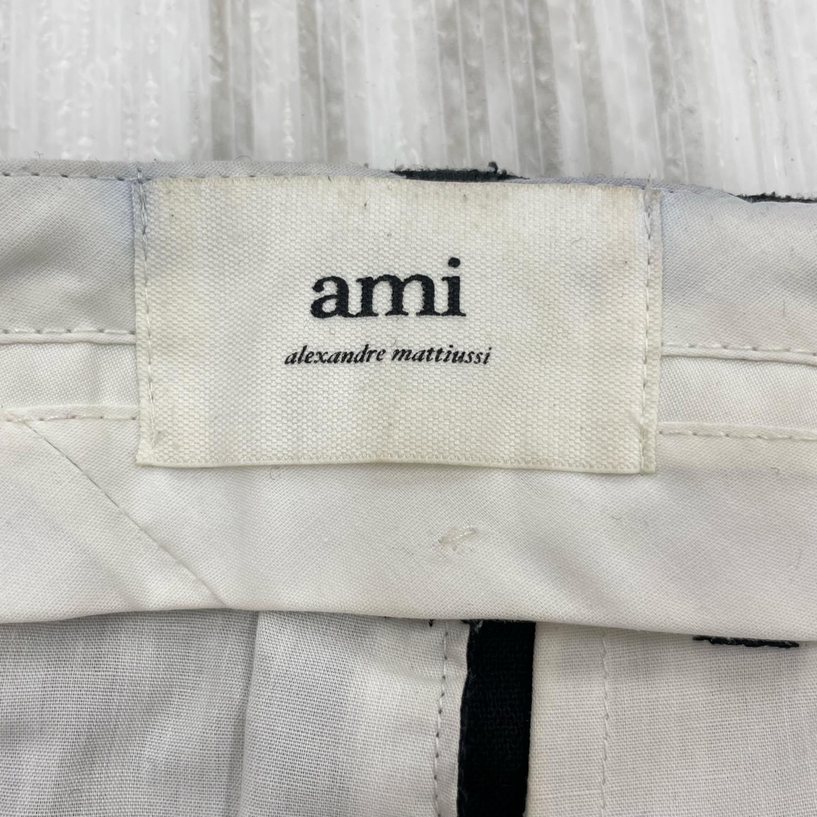 パンツ ami ツータックスラックス ブラック