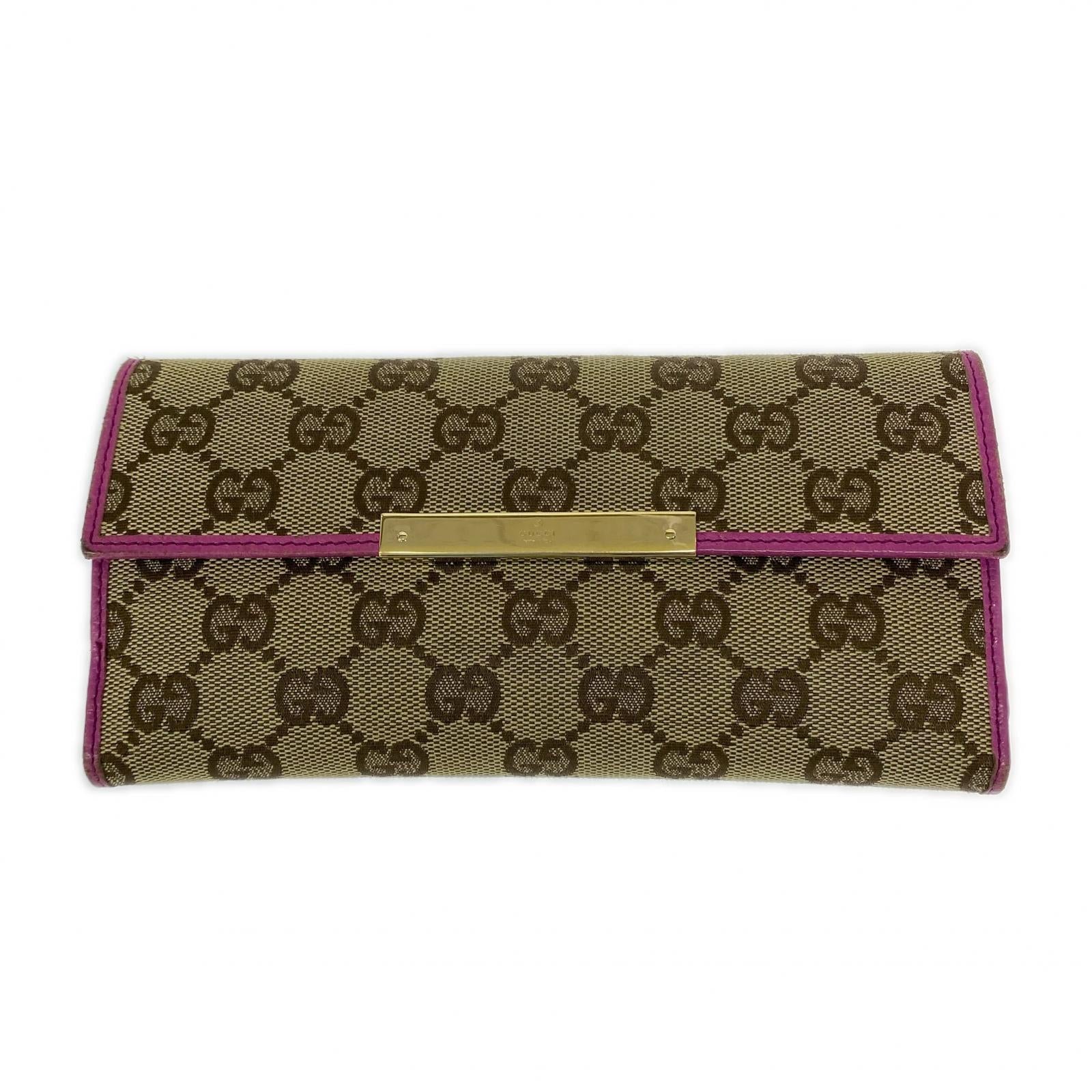 GUCCI メタルパーツ ロングウォレット 112715・2067