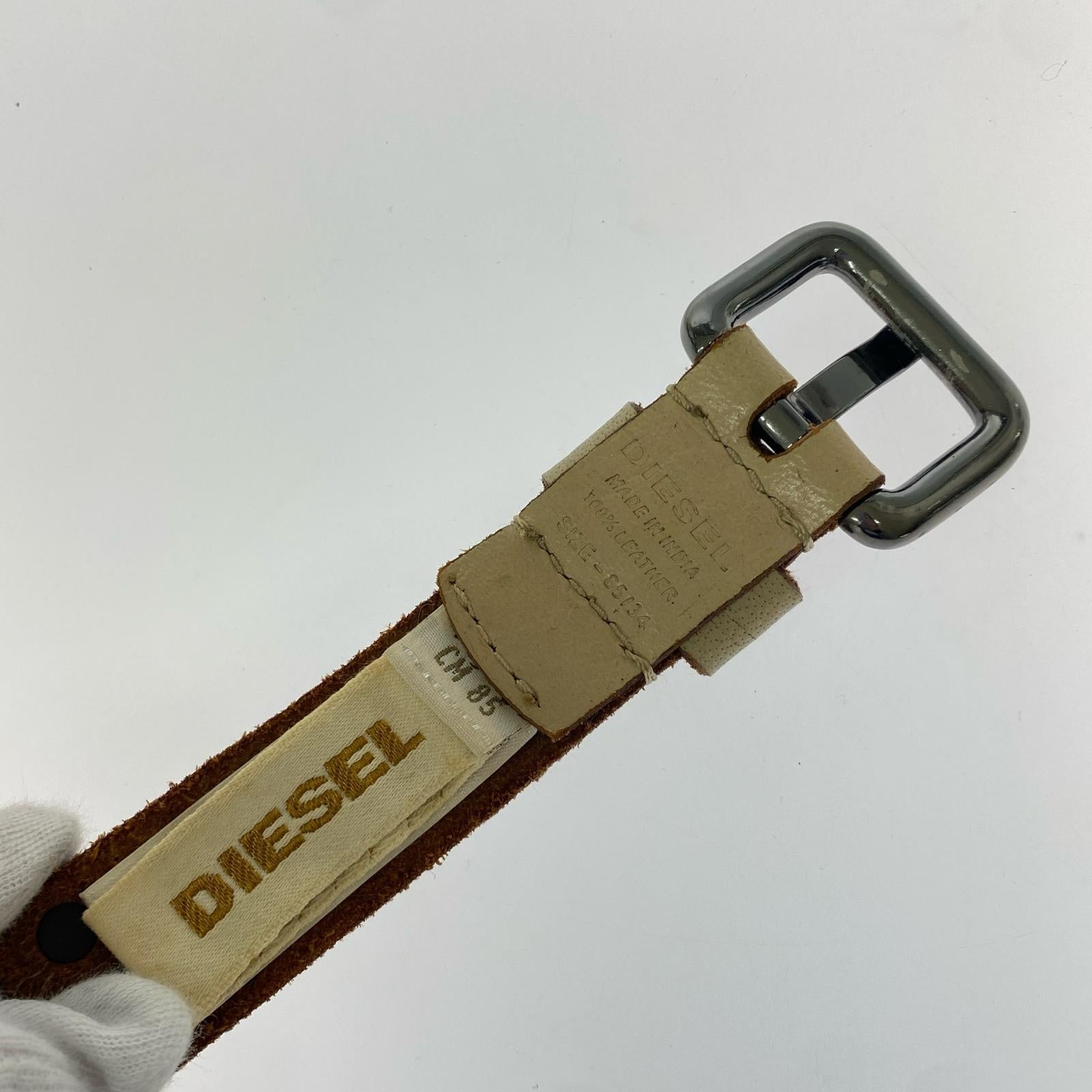 その他アクセサリー レザースタッズベルト ベージュ