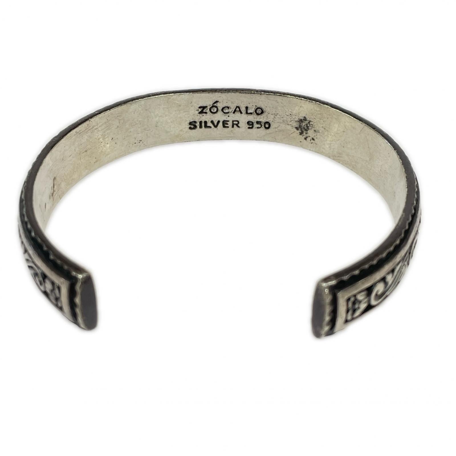 ブレスレット ZOCALO ワイド アイビー バングル SV950 シルバー