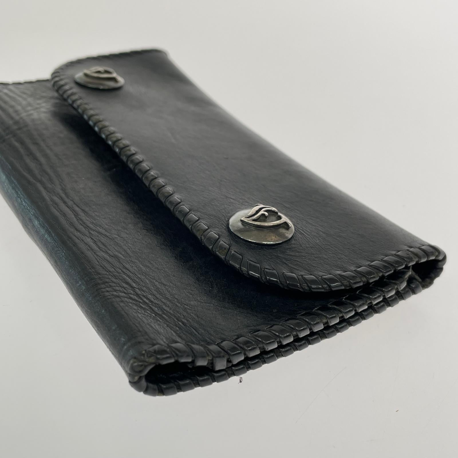 長財布 VAN AMBURG LEATHERS レザー コンチョ ブラック