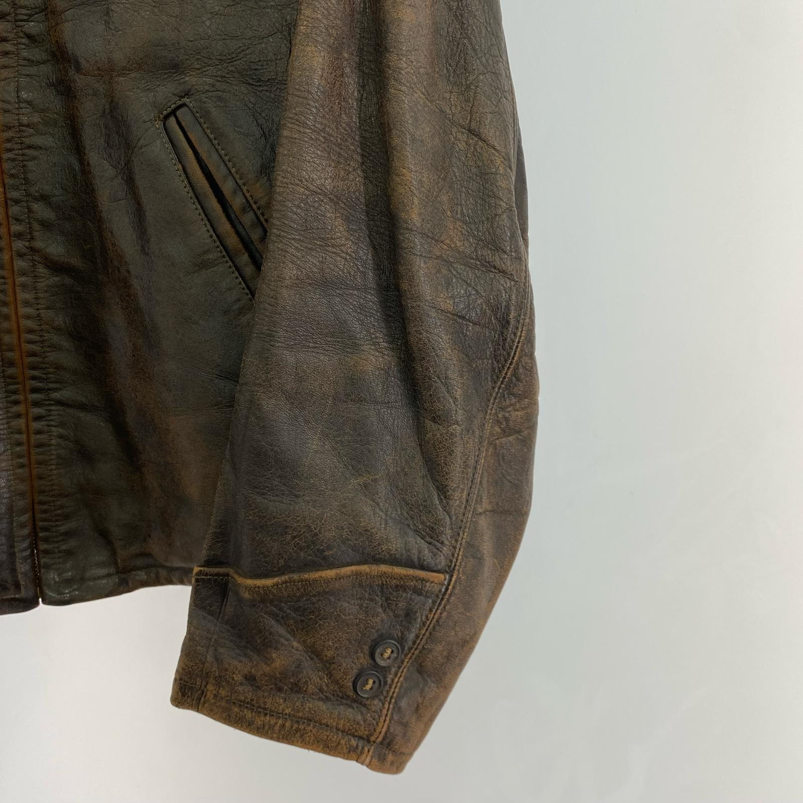 レザージャケット 40s~ ROUGH-IN Leather Sports Jacket ブラウン