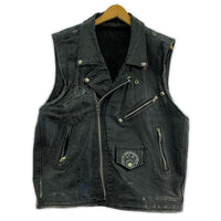 レザージャケット Unknown Leather Riders Vest ブラック