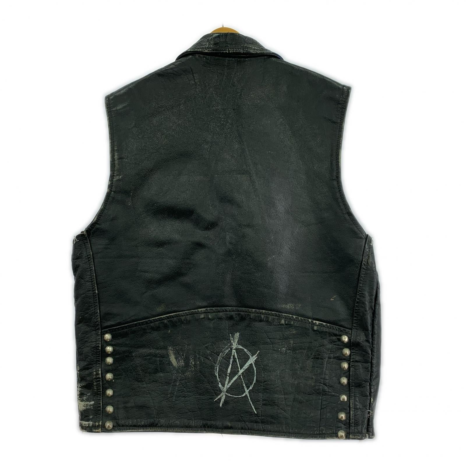 レザージャケット Unknown Leather Riders Vest ブラック