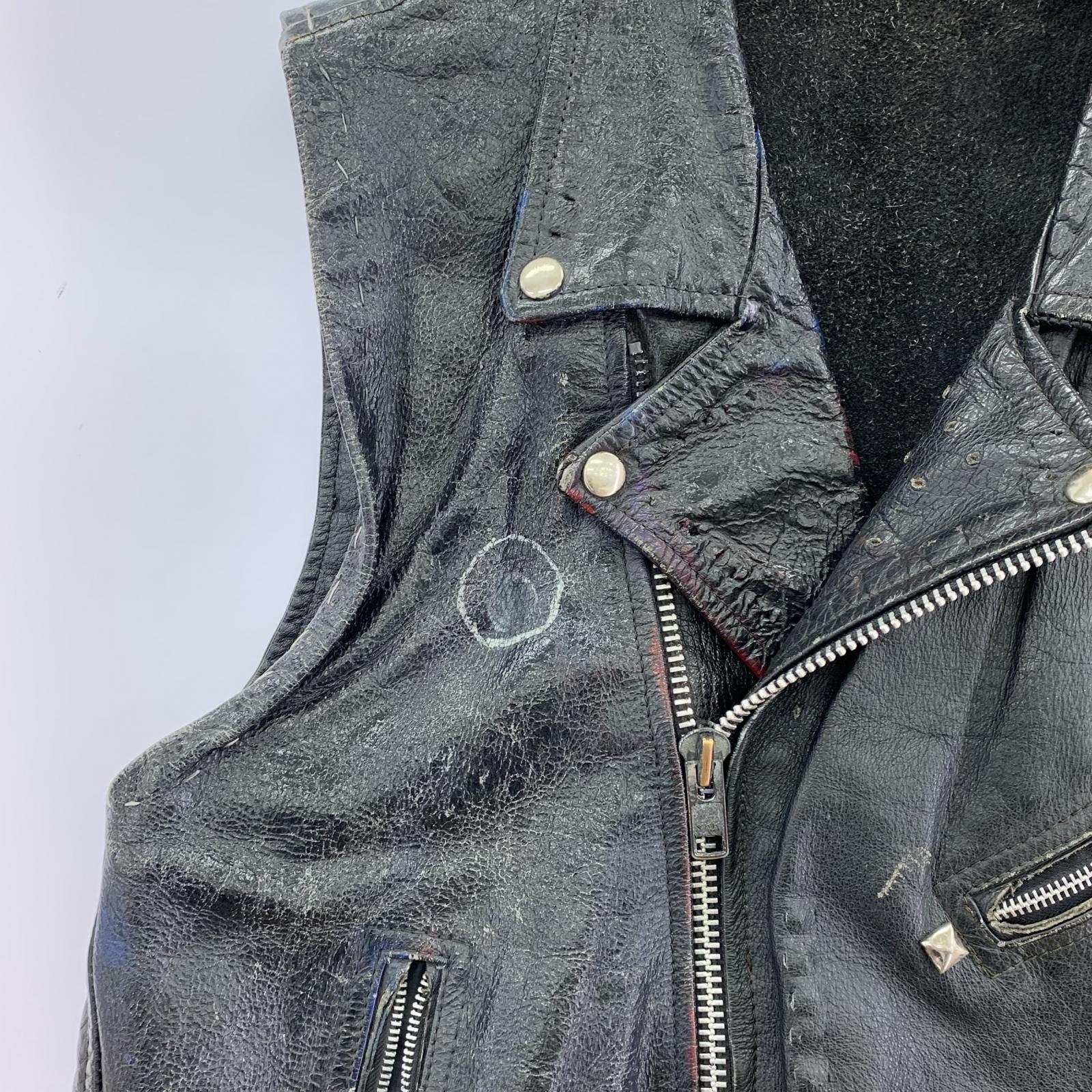 レザージャケット Unknown Leather Riders Vest ブラック