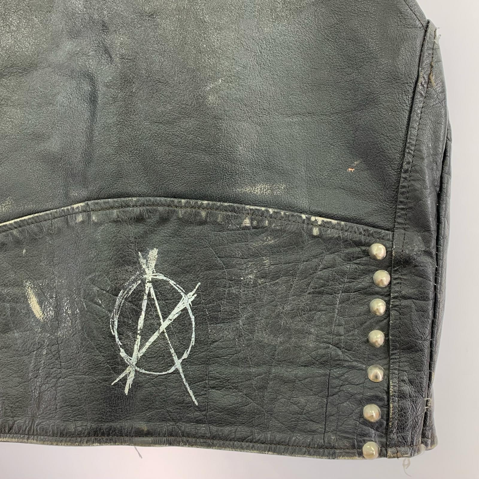 レザージャケット Unknown Leather Riders Vest ブラック