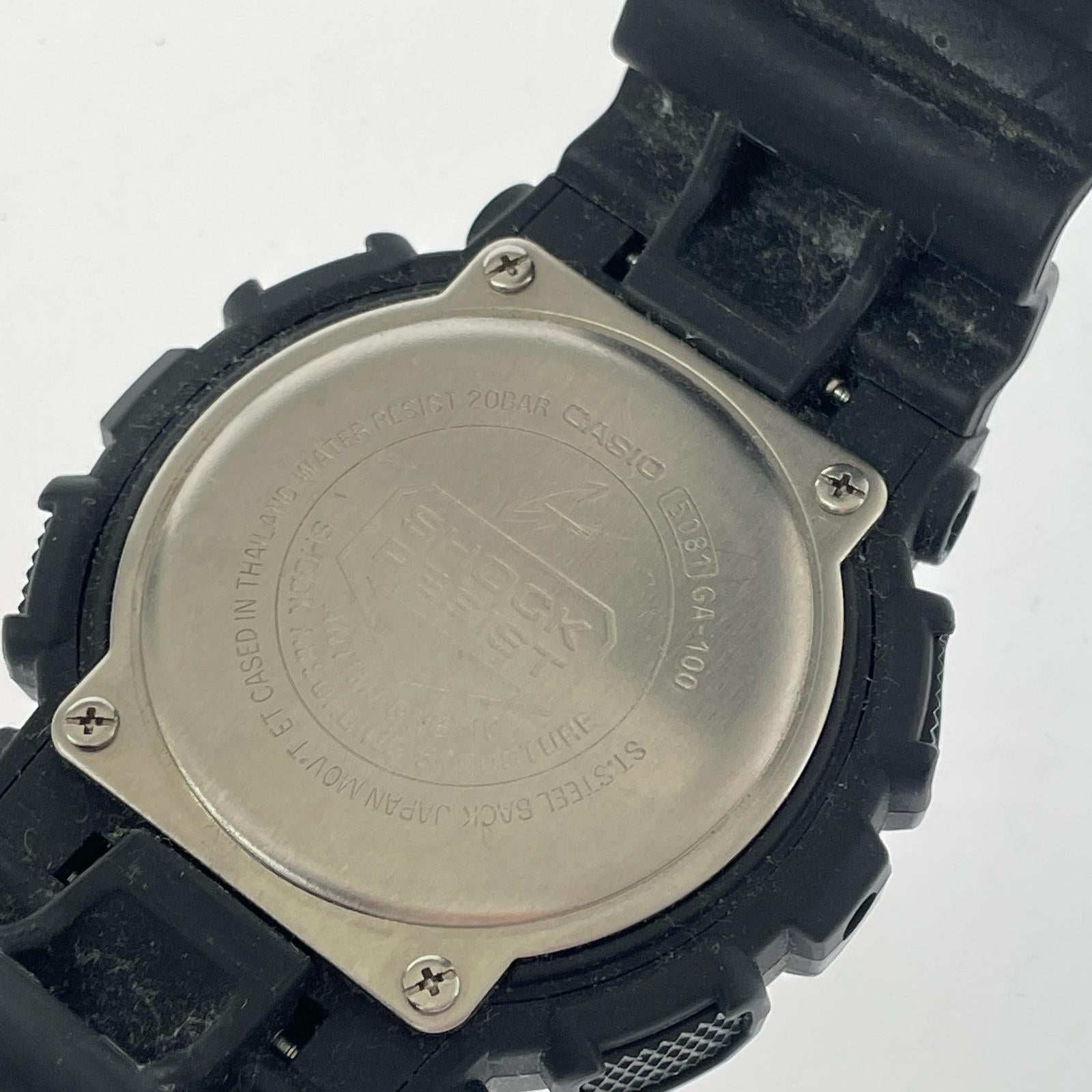 腕時計 GA-100 デジアナ ブラック