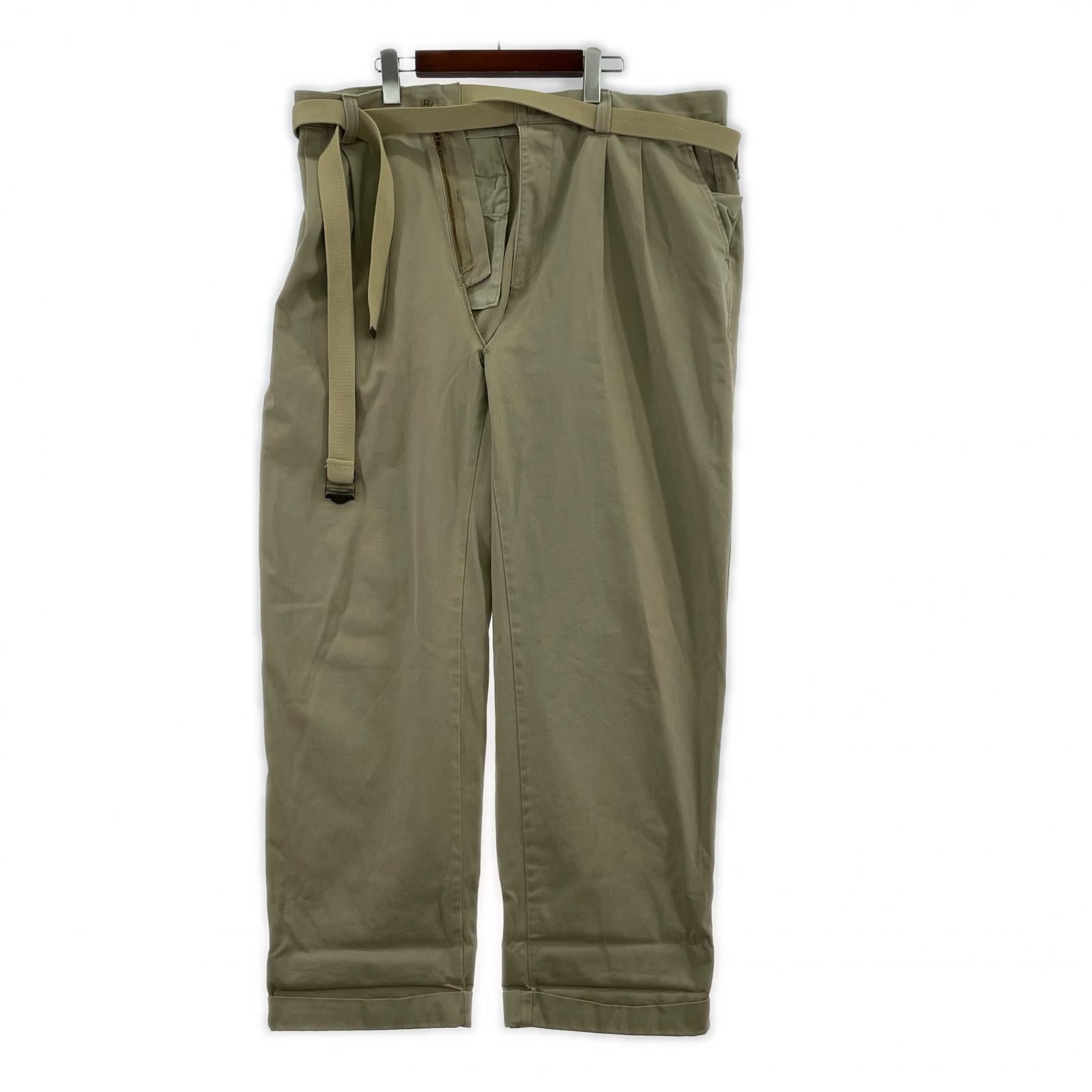 パンツ MAISON EUREKA VINTAGE REWORK CHINOS(S) S ベージュ