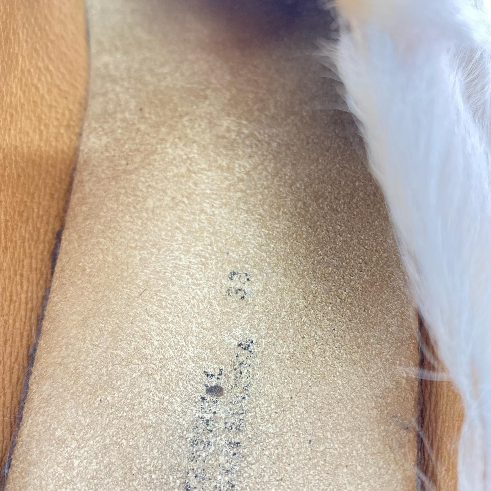 パンプス MAISON EUREKA LAMB FUR MULES(32) 32 ベージュ