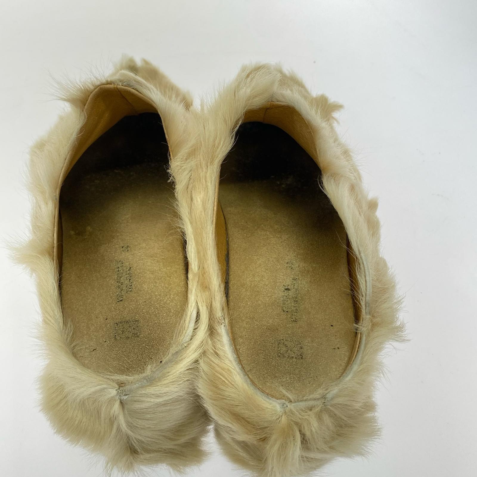パンプス MAISON EUREKA LAMB FUR MULES(32) 32 ベージュ