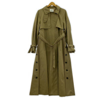 ジャケット MINIMAL FLARE LONG TRENCH COAT/M/ベージュ M ブラウン