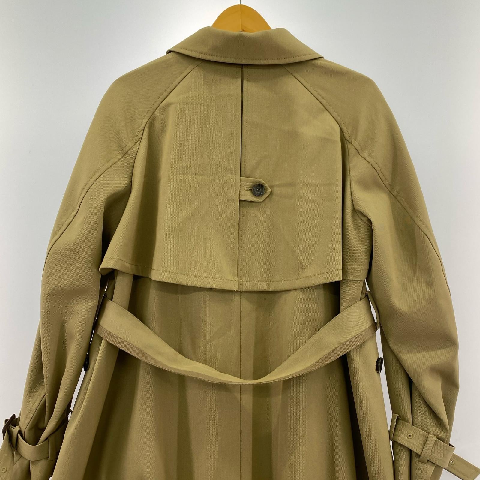 ジャケット MINIMAL FLARE LONG TRENCH COAT/M/ベージュ M ブラウン