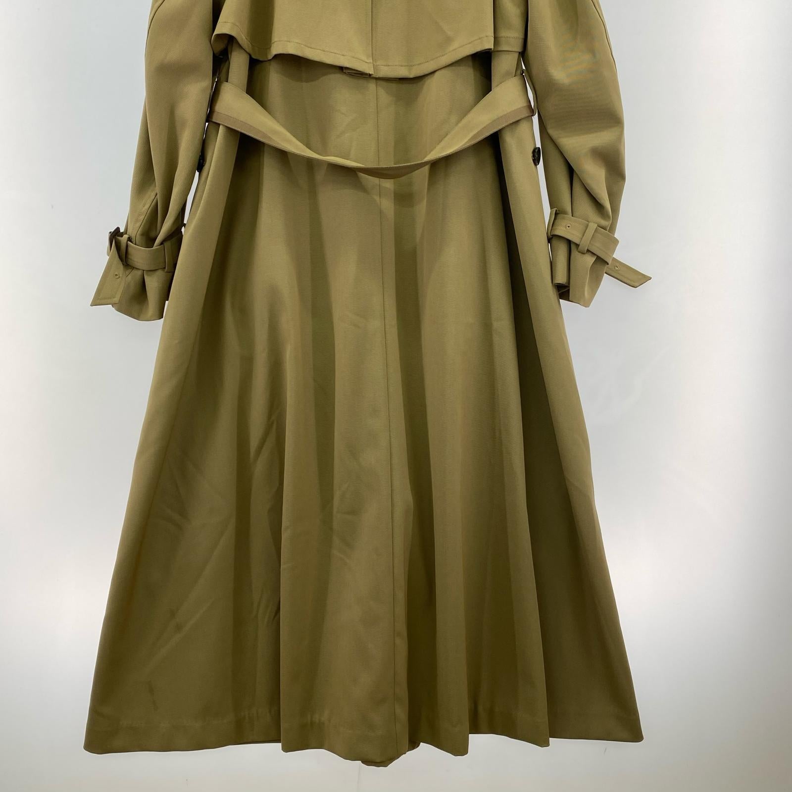 ジャケット MINIMAL FLARE LONG TRENCH COAT/M/ベージュ M ブラウン