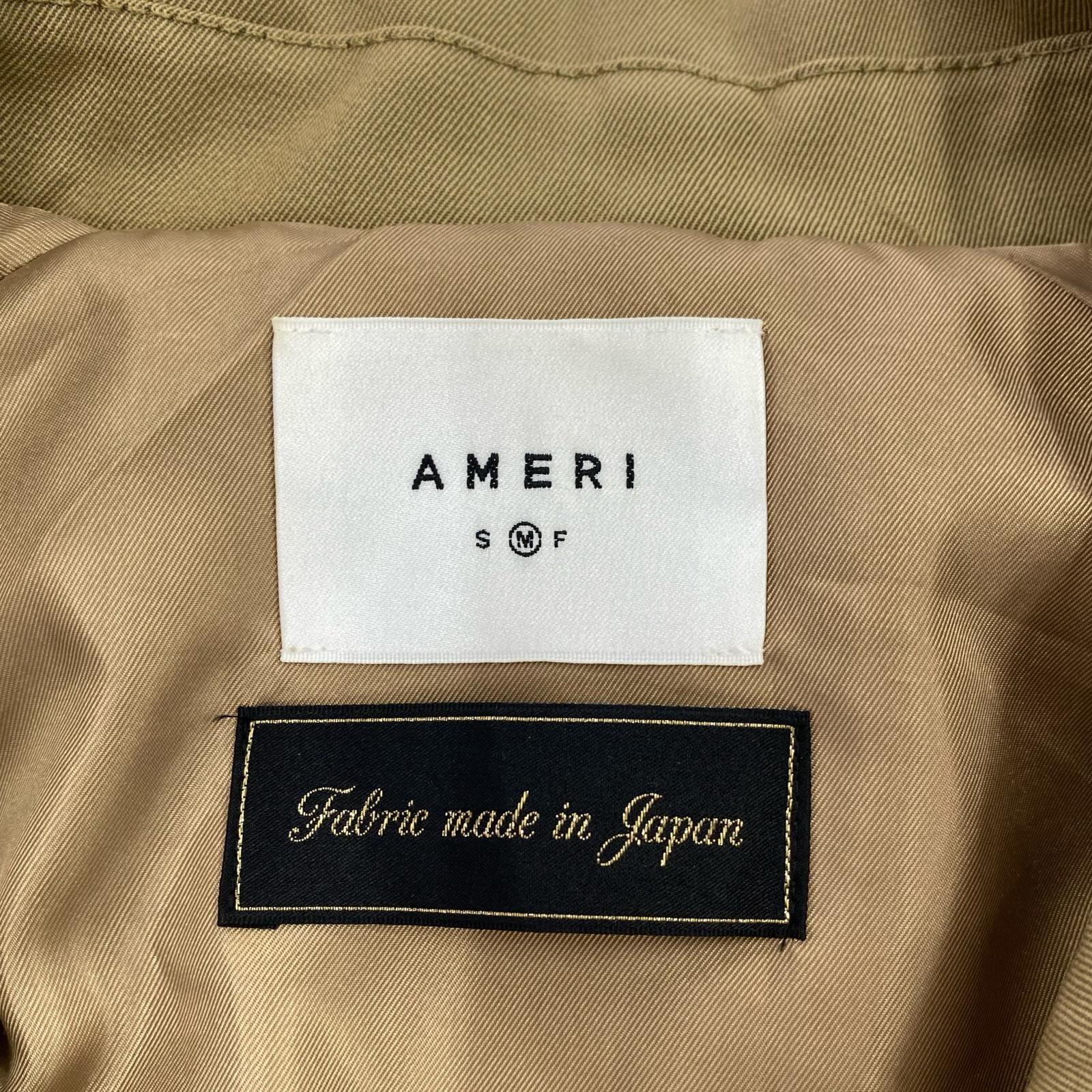 ジャケット MINIMAL FLARE LONG TRENCH COAT/M/ベージュ M ブラウン