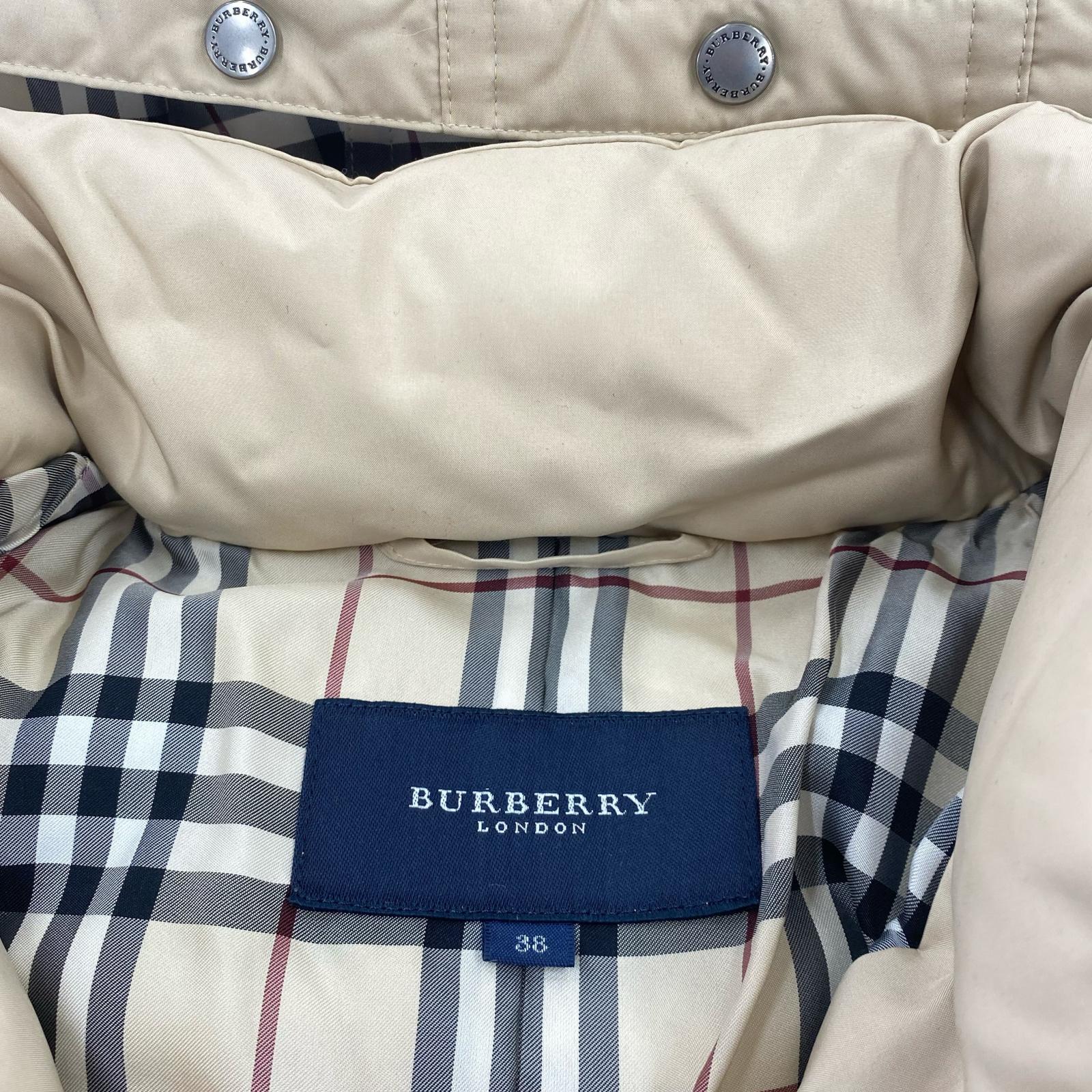 ダウンジャケット BURBERRY LONDON 38 ベージュ