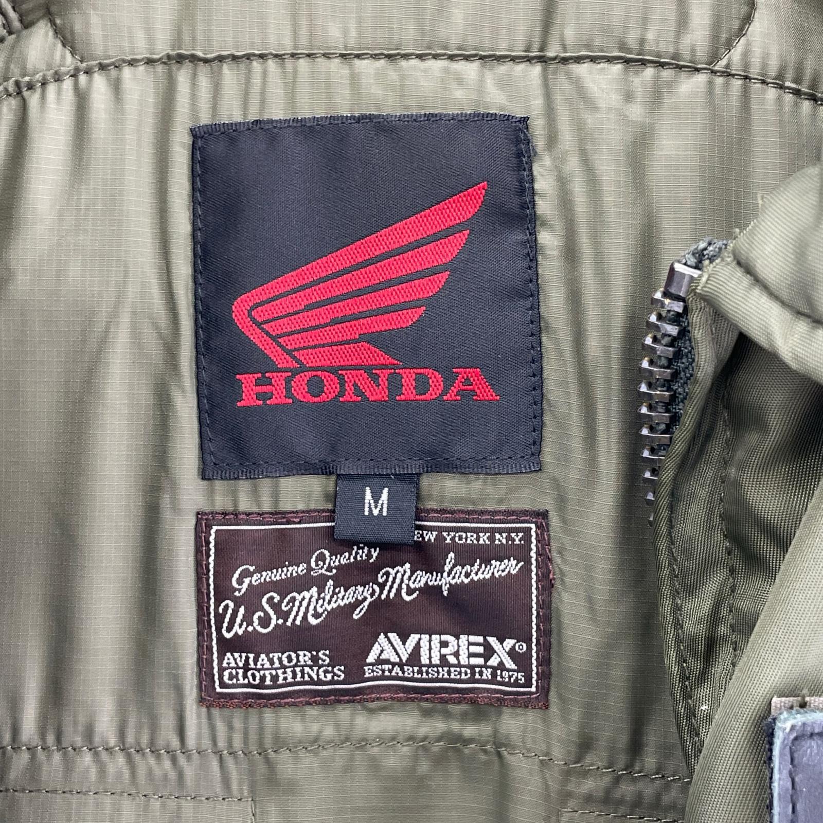 ジャケット HONDA×AVIREX MA1 M