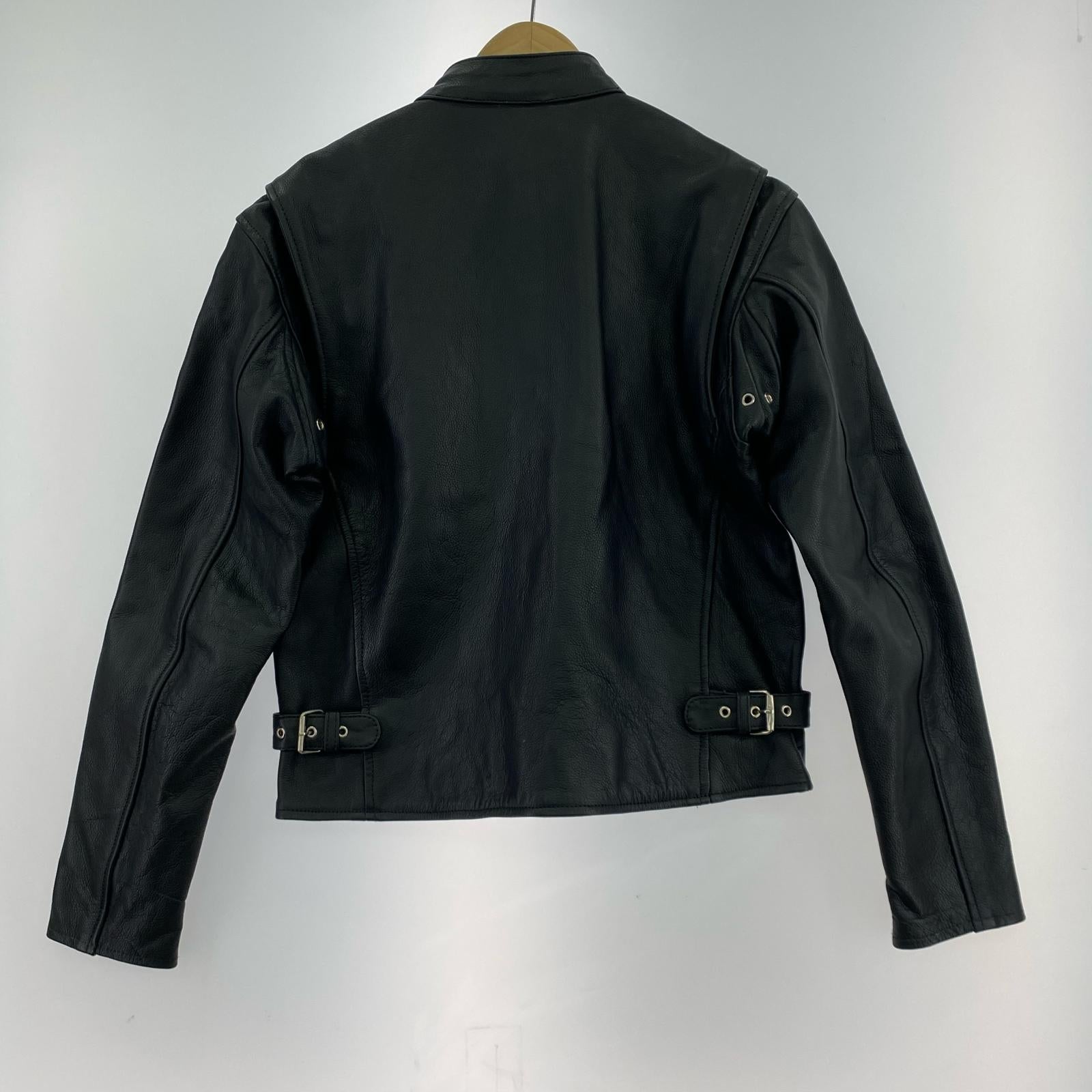 ライダースジャケット ROOKIES LEATHERS L ブラック