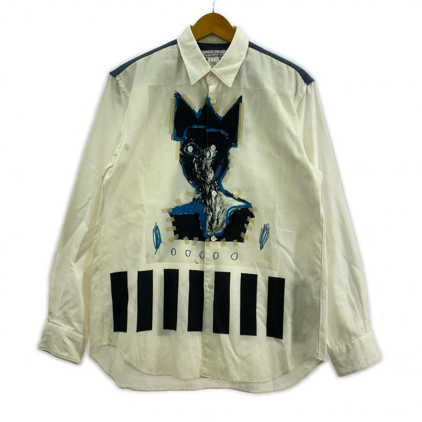 長袖シャツ SHIRT×Jean Michel Basquiat 18AW (S) 白系 S ホワイト