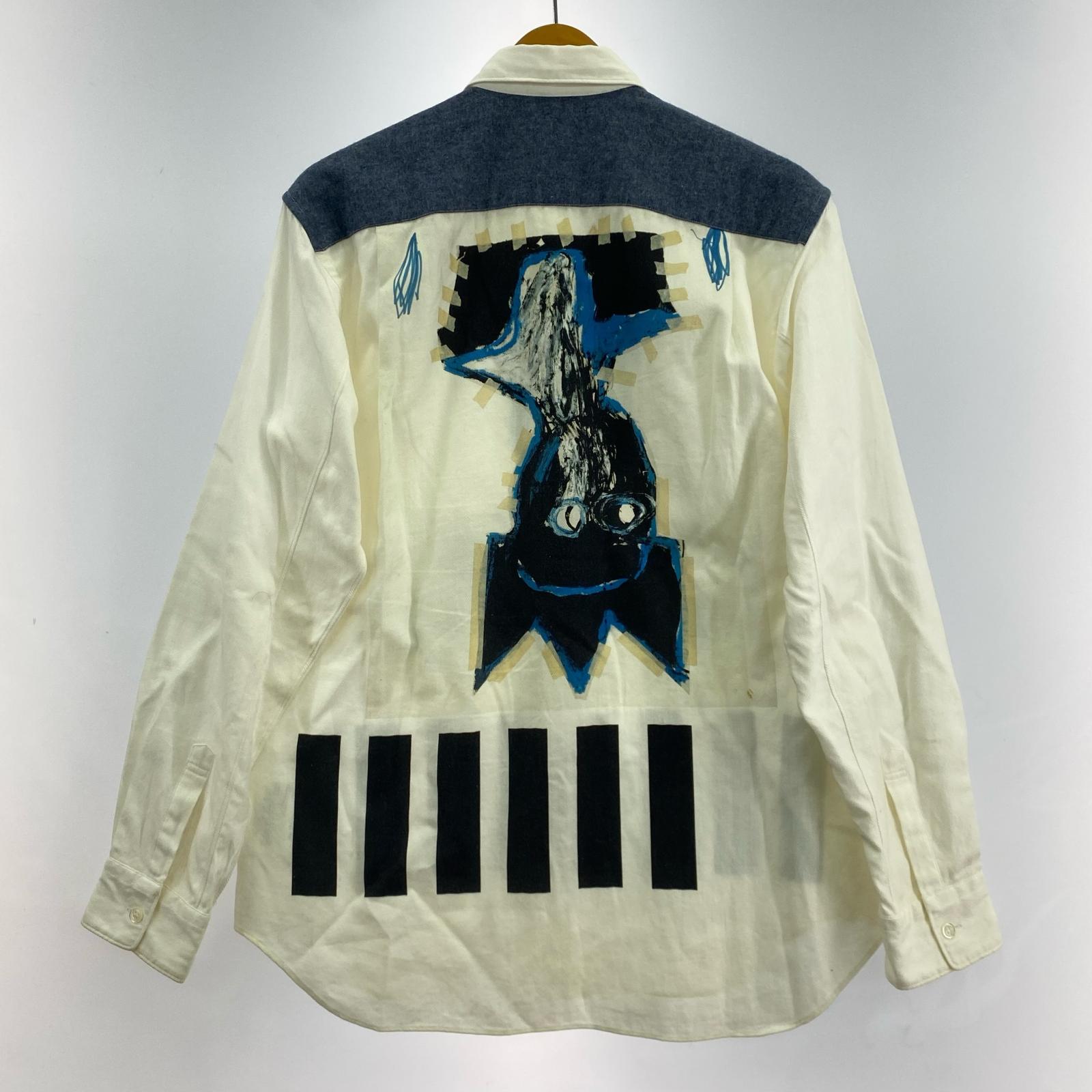 長袖シャツ SHIRT×Jean Michel Basquiat 18AW (S) 白系 S ホワイト