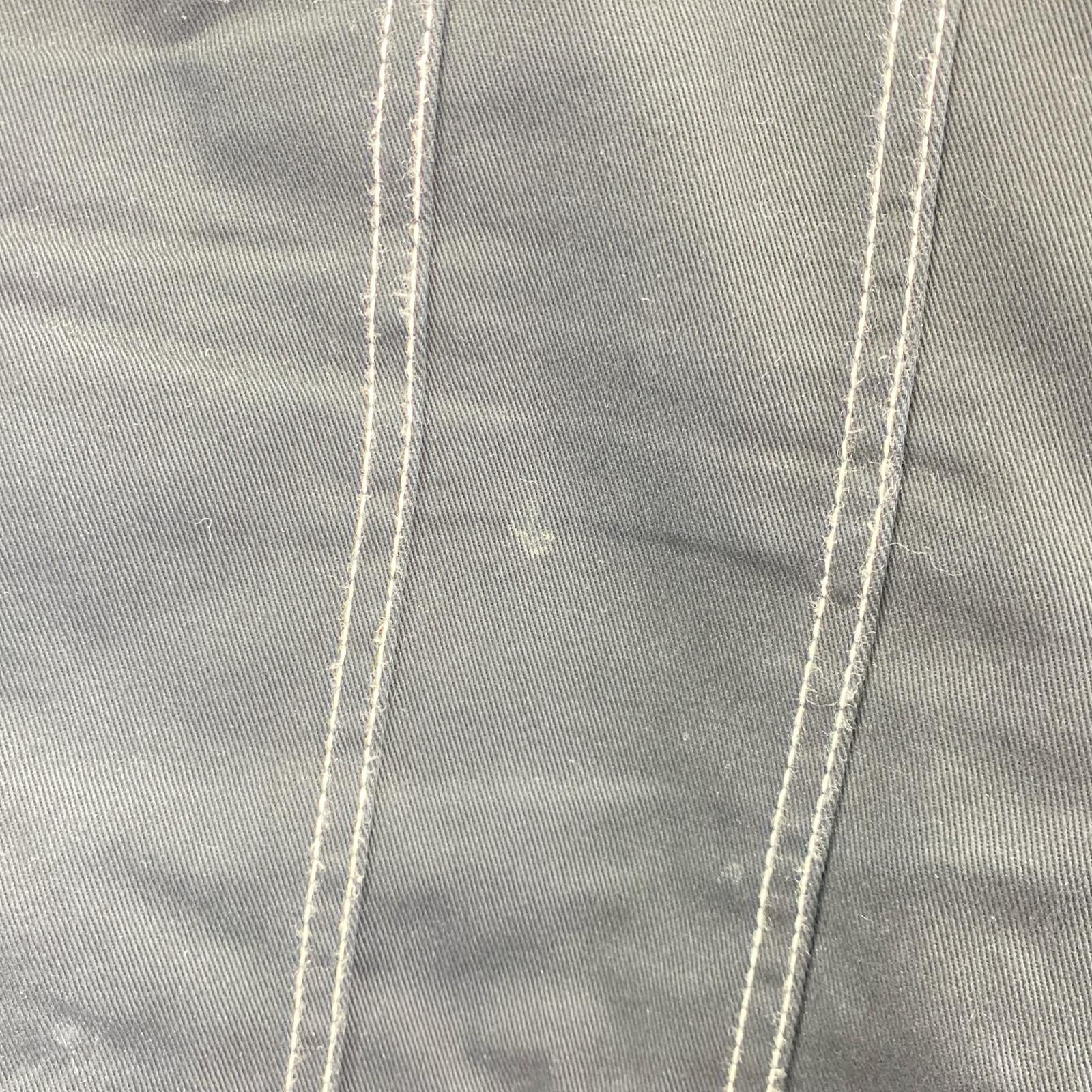 パンツ SHIRT ホワイトステッチクロップドパンツ 黒 S ブラック