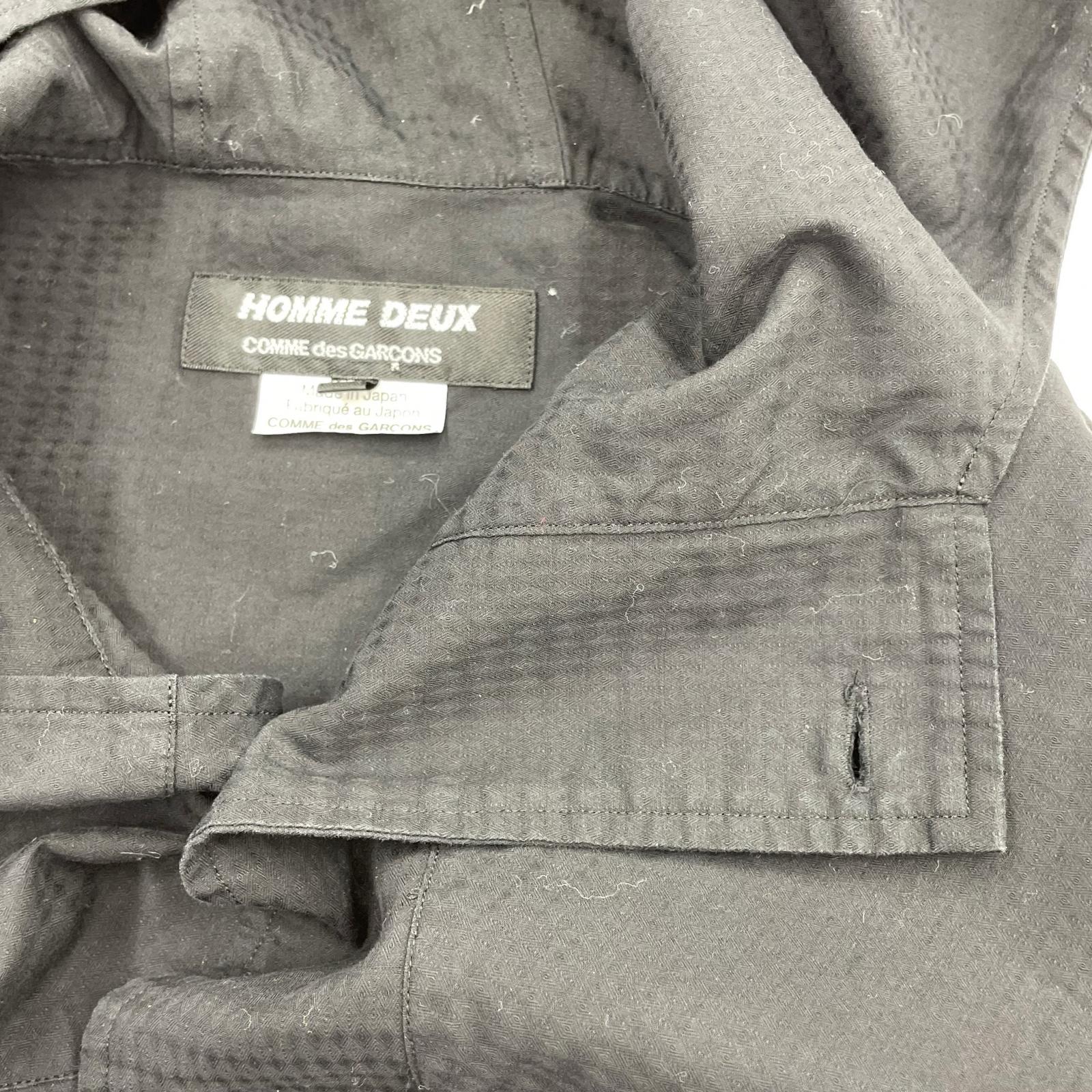 長袖シャツ DEUX 25AW フーディーシャツ ブラック