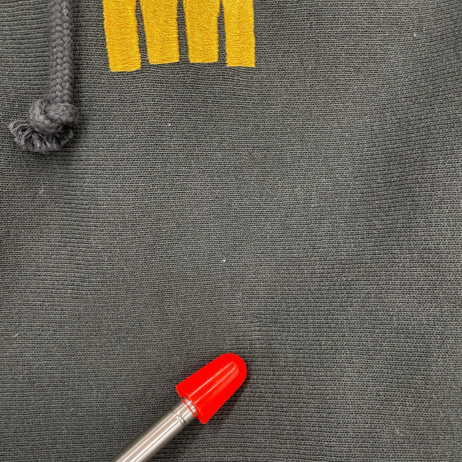 パーカー リバースウィーブ 刺繍 プルオーバーパーカー 黒