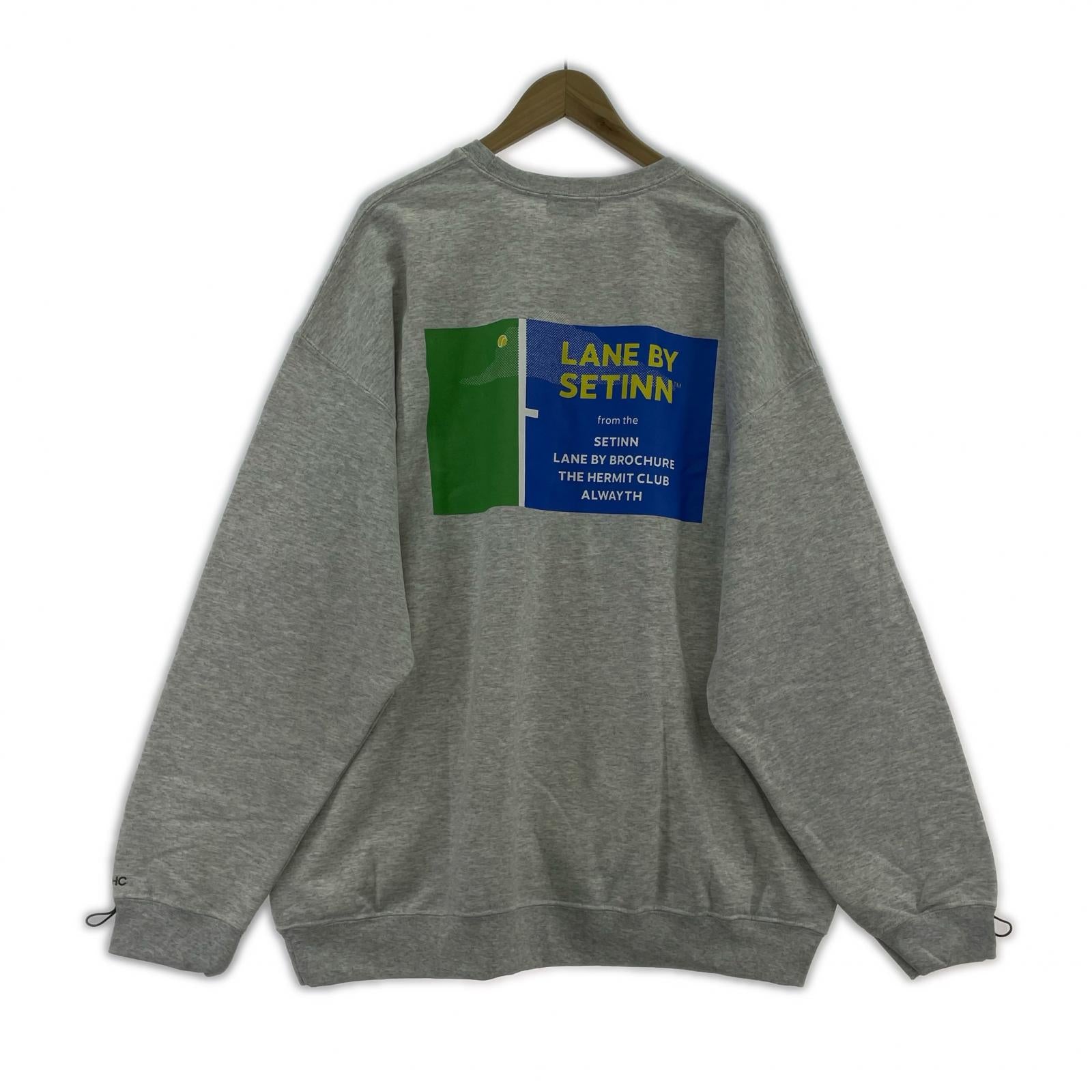 スウェット THE HC Court Sweat 胸刺繍スウェット グレー