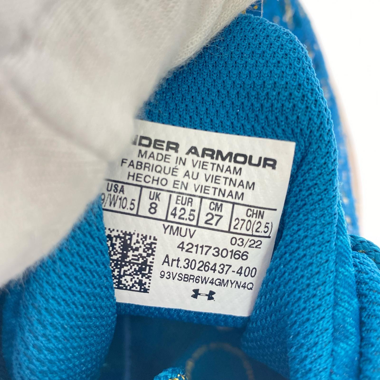 スニーカー UNDER ARMOUR Curry Flow 9 2974 27.0cm 27cm (US9 UK8 1/2 EU44) ブルー