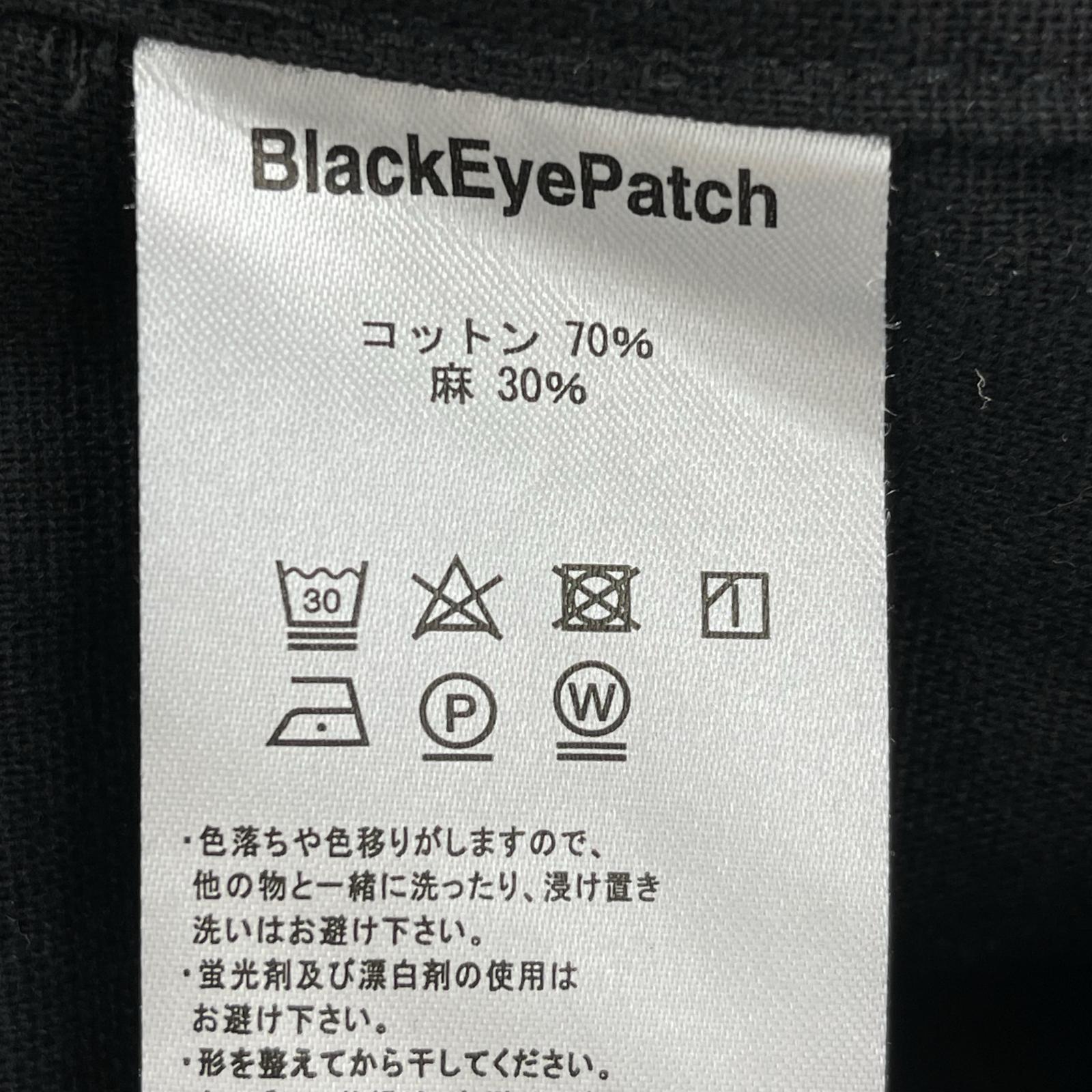 長袖シャツ BLACK EYE PATCH L/Sシャツ 刺繍 M 黒 M ブラック