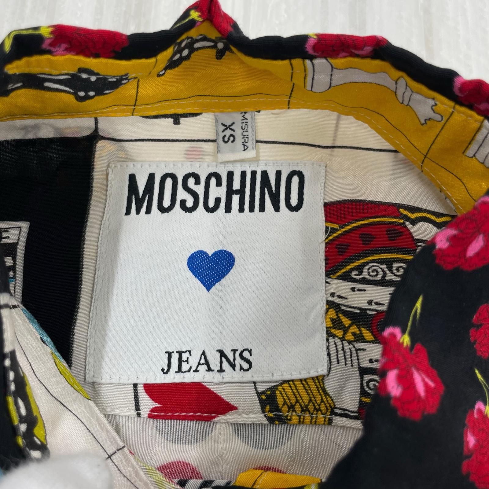長袖シャツ MOSCHINO 総柄シャツ (XS) マルチカラー