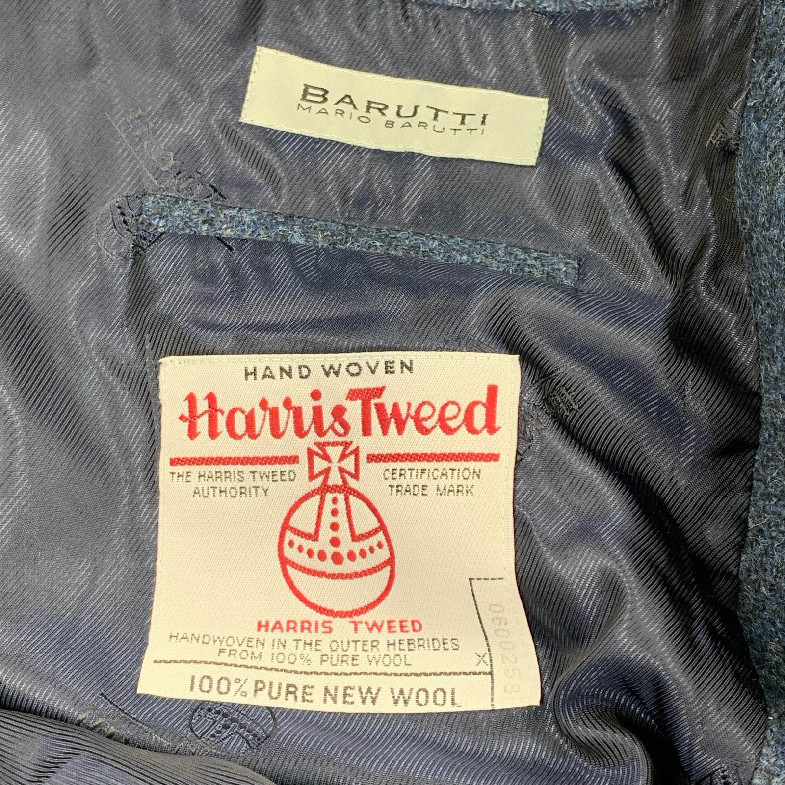 ジャケット Mario Barutti×Harris Tweed 42 ブルー