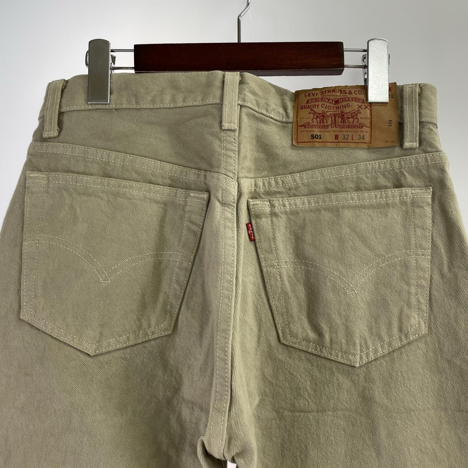 デニムパンツ 90s 501 W32 GRN 32 グリーン