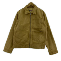 ジャケット DENIM ZIP WORK JACKET S S ブラウン