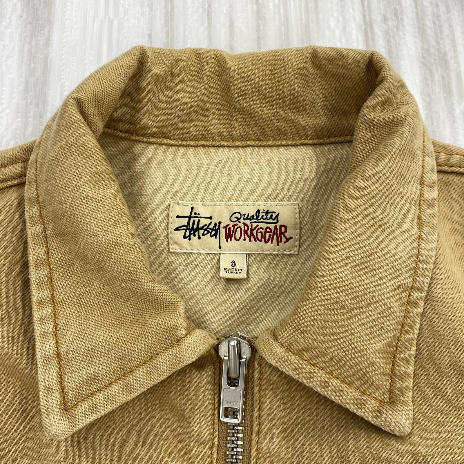 ジャケット DENIM ZIP WORK JACKET S S ブラウン